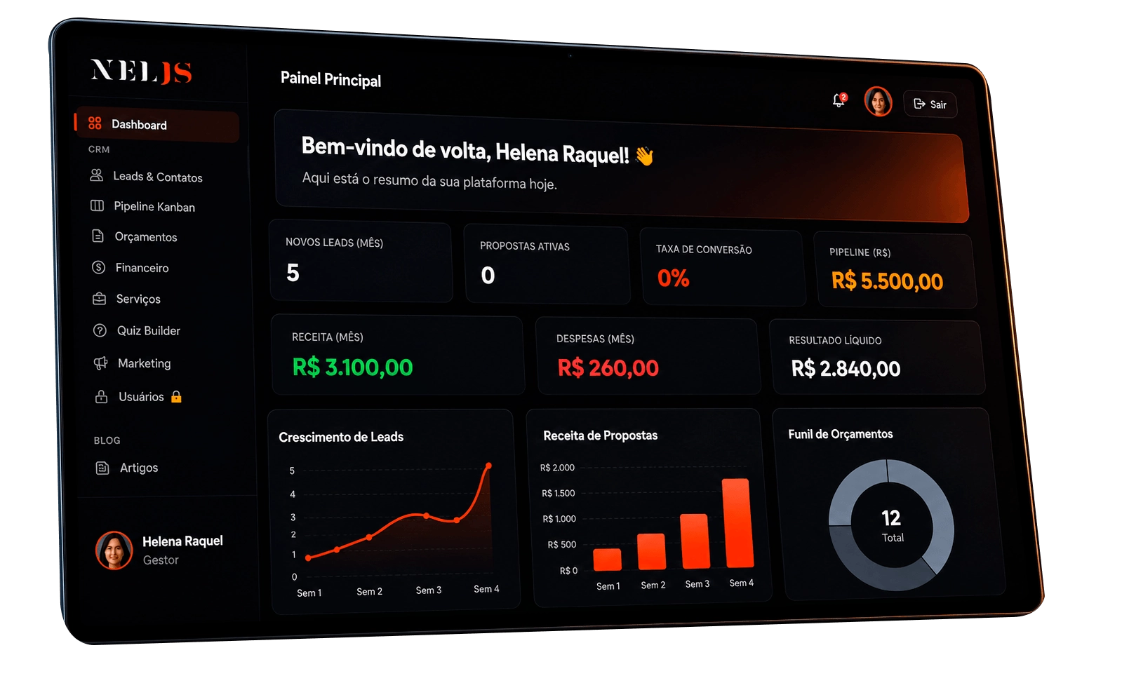 AliVendas Dashboard